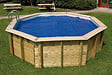 UBBINK PIS - Bâche à bulles en polyéthylène pour piscine Ubbink 360x360cm - Bleu - vignette