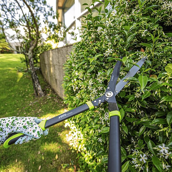 VITO - Taille haie Cisaille de jardin Lame Acier Carbone 27,5 cm Manche Aluminium VITO - large