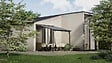 CHALET & JARDIN - Pergola adossée Harmonie 3x3m - Gris - L.290xP.284cm - vignette