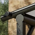 CHALET & JARDIN - Pergola adossée Harmonie 3x3m - Gris - L.290xP.284cm - vignette