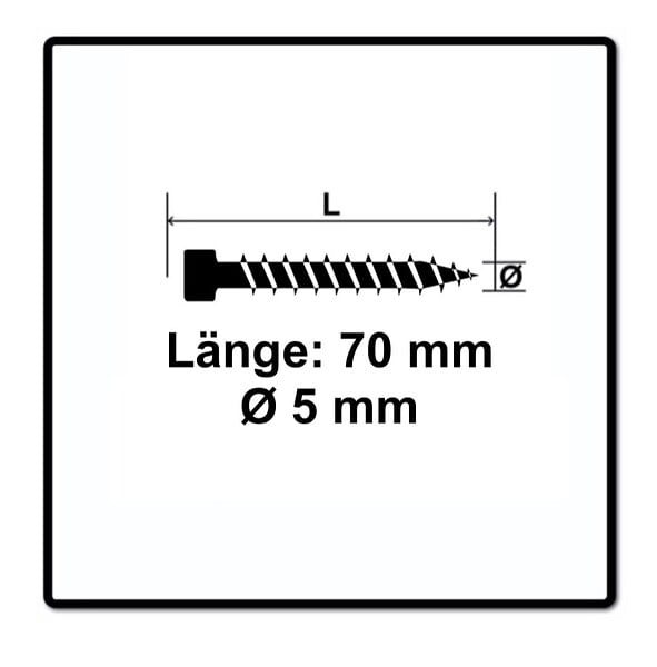 SPAX - SPAX Vis de terrasse 5,0 x 70 mm acier inoxydable A2 - 250 pcs. (0537000500705) Filetage de fixation culasse Torx T-STAR Plus - large
