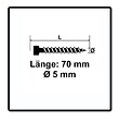 SPAX - SPAX Vis de terrasse 5,0 x 70 mm acier inoxydable A2 - 250 pcs. (0537000500705) Filetage de fixation culasse Torx T-STAR Plus - vignette