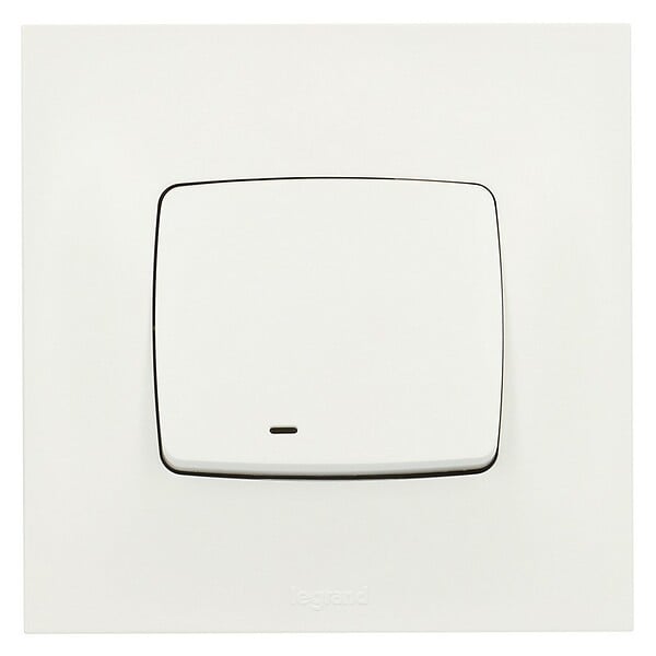 LEGRAND - Poussoir lumineux blanc - Neptune - 6A - large
