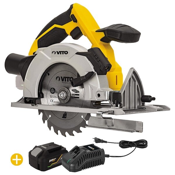 VITO - Scie Circulaire sans fil 20V + Batterie Lithium 4AH + Chargeur rapide VITO - large