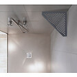 U-TILE - Tablette d'angle douche  Gris ardoise Aqua - 5 côtés - vignette