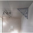 U-TILE - Tablette d'angle douche  Gris ardoise Nid d'abeilles - triangle - vignette