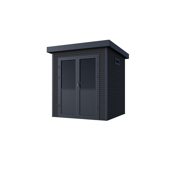 CHALET & JARDIN - Abri de jardin bois composite Onyx 22 - L.223xP.225xH.237cm - large