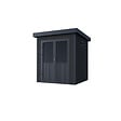 CHALET & JARDIN - Abri de jardin bois composite Onyx 22 - L.223xP.225xH.237cm - vignette