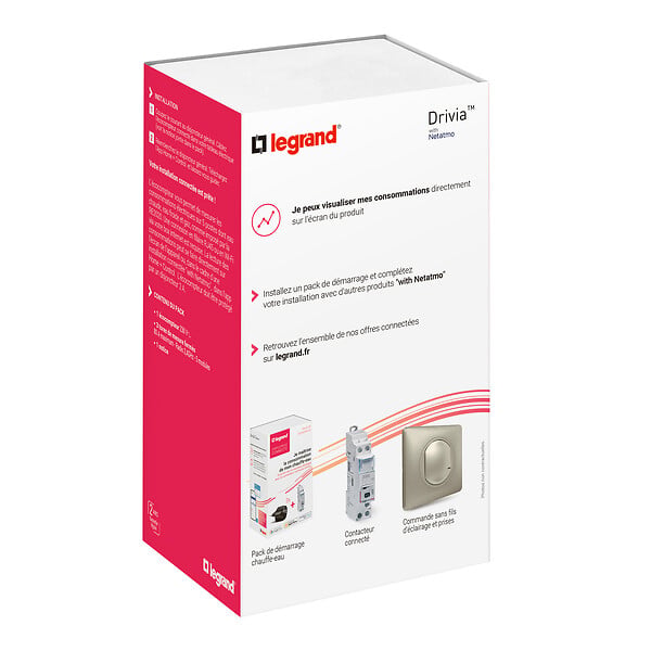LEGRAND - Écocompteur connecté - Pack EMDX³ With Netatmo - 4 lignes - large