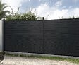 SYLWAY - Lame de clôture aluminium noir - H.16,5xL.165cm - vignette