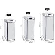 KITCHEN MOVE - Poubelle automatique inox SILVERLAKE argent 70L - vignette