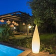 LUMISKY - Lampadaire d'extérieur sans fil CLASSY RGB H120cm - vignette