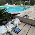 LUMISKY - 8 Balise solaires carrées QUADRY 12cm 60LM - vignette