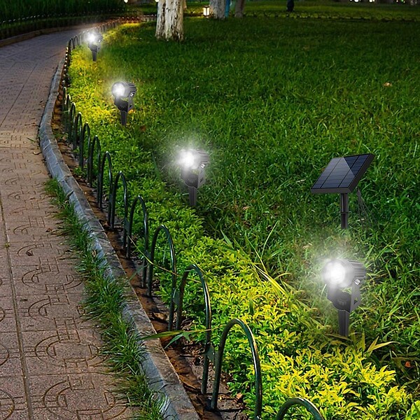 LUMISKY - 4 Spots solaires connectés ROUNDY Blanc 200LM - large