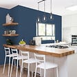 RIPOLIN - Peinture satinée - Cuisine et bain - Bleu de Bering - 0,75L - vignette
