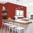 RIPOLIN - Peinture cuisine et bain - Rouge Terracotta - 0,75L - vignette