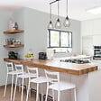 RIPOLIN - Peinture acrylique Cuisine & Bain 2L Gris Lomé Satiné - vignette