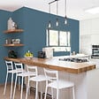 RIPOLIN - Peinture cuisine et bain satinée - Bleu Madura - 2L - vignette