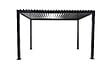 Pergola bioclimatique en aluminium - Anthracite - L.4xP.3xH.2,5m - vignette