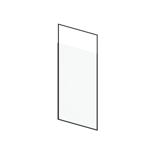 AURLANE - Paroi de douche 120x203cm à structure noir mat extensible 203cm à 273cm STRETCHY - large