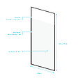 AURLANE - Paroi de douche 120x203cm à structure noir mat extensible 203cm à 273cm STRETCHY - vignette