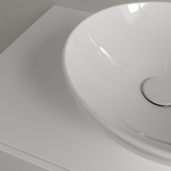 VILLEROY ET BOCH - Villeroy & Boch Loop & Friends Vasque à poser 380 x 380 x 120 mm Blanc avec trop-plein - large