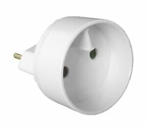 ZENITECH - Adaptateur 6A/16A - Plastique isolant - Blanc - large