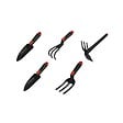 BRIXO - Kit 5 outils de jardin Serfouette - Plantoir large - Plantoir fin - Mini fourche 3 dents - Rateau 3 dents BRIXO - vignette