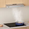 CIARRA - CIARRA Hotte Encastrable 60cm Hotte Casquette 220 m³/h 3 Vitesses Recyclage ou Evacuation CD6903DS - vignette