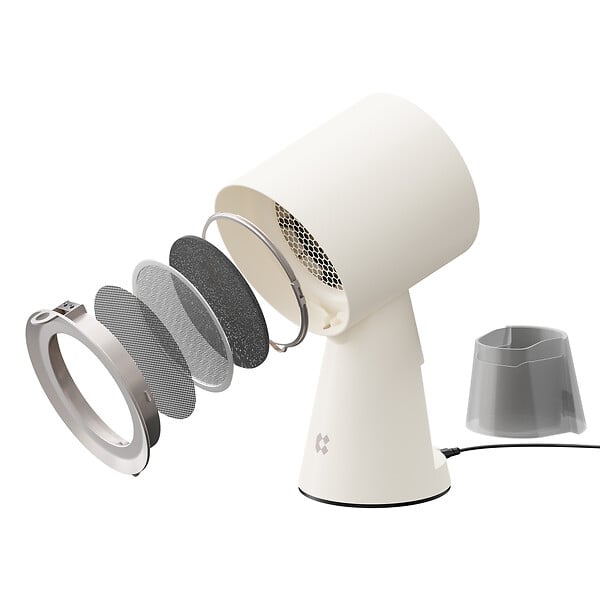 CIARRA - Hotte Aspirante Portative Mini Extracteur d'air Posable Blanc CDW01PH - large