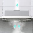 CIARRA - CIARRA Hotte Encastrable 60cm Hotte Tiroir Recyclage ou Evacuation 391m3/h CD6906DS - vignette