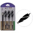 TIVOLY - Forets Bois EXPERT à 4 taillants Lot de 3 pièces Queue HEXA 6.35mm Rallonge 10 cm TIVOLY - vignette
