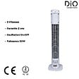 DIO - Ventilateur colonne silencieux oscillant 50W 79cm - Blanc - DiO - vignette