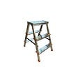 BRIXO - Escabeau 3 marches Marche-pied Aluminium Charge 125 kg Pliable Pieds anti-dérapants BRIXO - vignette