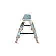 BRIXO - Escabeau 3 marches Marche-pied Aluminium Charge 125 kg Pliable Pieds anti-dérapants BRIXO - vignette