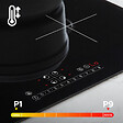 CIARRA - Table de cuisson à induction 4 Foyers 7200W Flexizone Booster Noir CD4BBIH - vignette