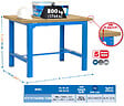 SIMON RACK - Simon Rack - Kit Etabli 865x1500x750mm charge 800 Kg Bleu/Bois - BT6 -1500 SIMONRACK - vignette