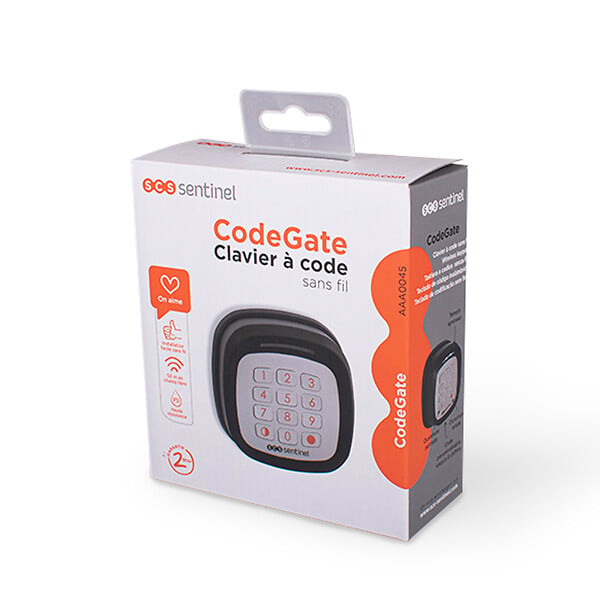 SCS SENTINEL - Clavier à code sans fil - CodeGate - Noir - 433,92 MHz - large