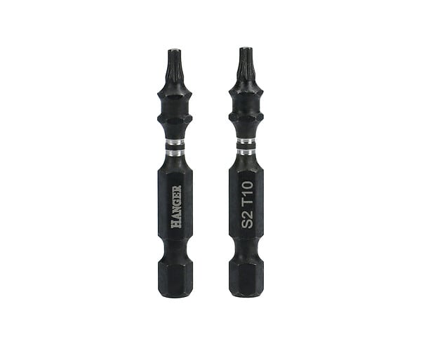 HANGER - Jeu de 2 embouts impact 1/4'' pour vis étoile T40 50mm - HANGER - 134065 - large