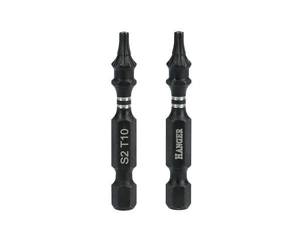 HANGER - 2 embouts impact 1/4'' étoile percée TTX40 longueur 50mm - HANGER - 134072 - large
