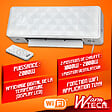 WARM TECH - Radiateur soufflant céramique mural 2000W avec télécommande et connexion Wifi - Warm tech - vignette