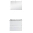 Caisson meuble sous vasque suspendu blanc - 60cm - vignette