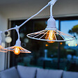 LUMISKY - Guirlande connectable CHIC CAGE Blanc 10 ampoules E27 6M - vignette