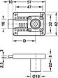 HANGER - SERRURE EN  APPLIQUE SYMO  AXE REGLABLE - vignette