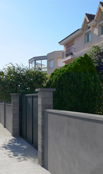 SAS - Pilier béton Agora 30x30 - Anthracite - H.17.1xL.30xP.30cm - large