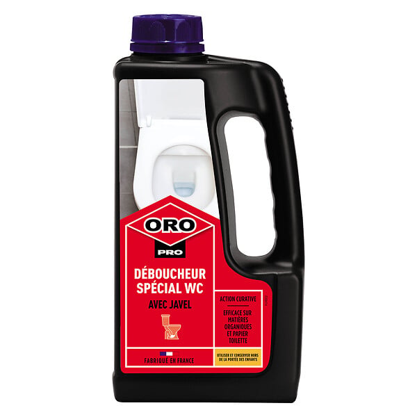 ORO PRO - Déboucheur spécial WC - 1L - Potasse et Javel - large