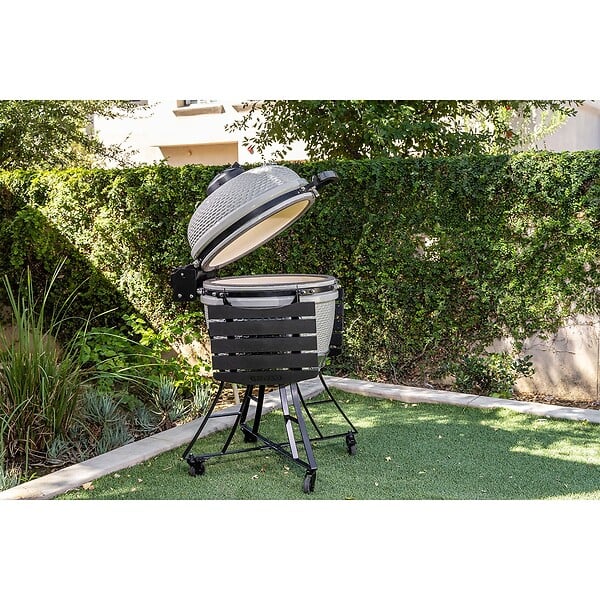 PIT BOSS - Barbecue à charbon Kamado Noir Céramique Grille Ø 52cm 134 x 77 x 120 cm PIT BOSS - large