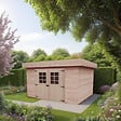 HABRITA - Abri de jardin bois - 8.47m² - L.300xH.216xP.300cm - vignette