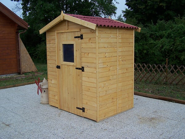 HABRITA - Abri de jardin - Bois - 16mm - 2.43m2 - large