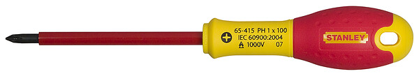 STANLEY - Tournevis phillips isole 1000v ph1x100mm stanley fatmax 1-65-415 - large